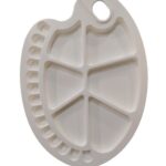 kidney shaped color mixing palette