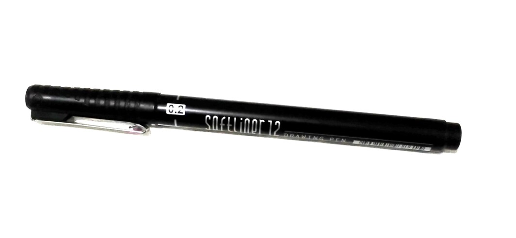 Lineplus Softliner Pen 0.2 ( Black )-0