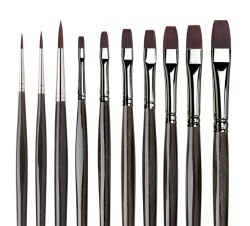 Da Vinci Series 5405 Top Acryl Gift Can Brushes For Acrylic & Oil, Set Of 10-0