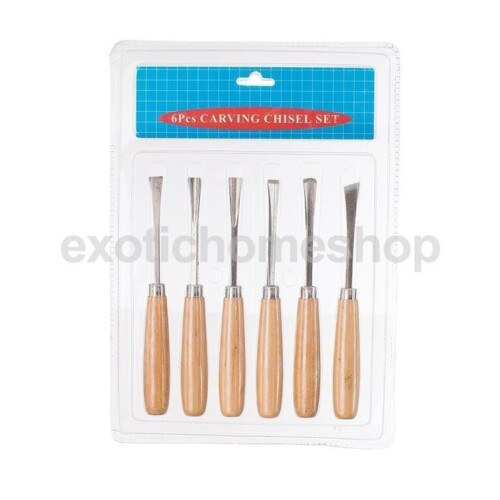 Asint Heavy Duty 6 Pcs Wood Carving Chisel Set For Home & Professional Use-0