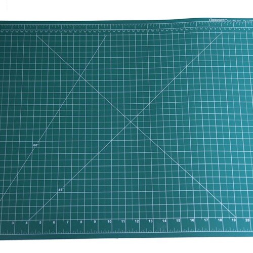 Morn Sun A2 Double Sided Self Healing Eco Friendly 5 Layers Cutting Mat Metric/Imperial 45cm X 60cm (18 Inch X 24 Inch) (Green / Green)-0