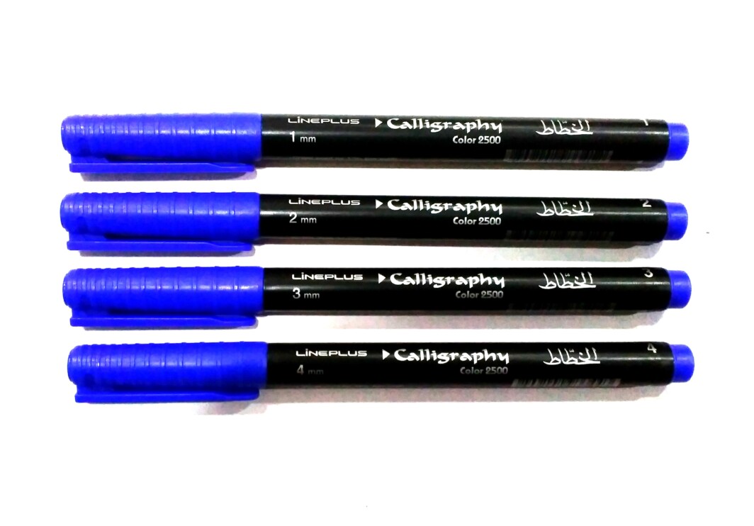 Lineplus Calligraphy Pen Set Of 4 ( Blue )-0