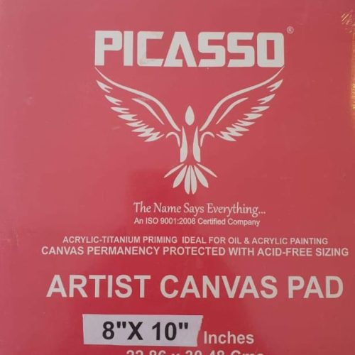                                                                   PICASSO Canvas pad of Size 8"x 10" Inches (Pack of 2)