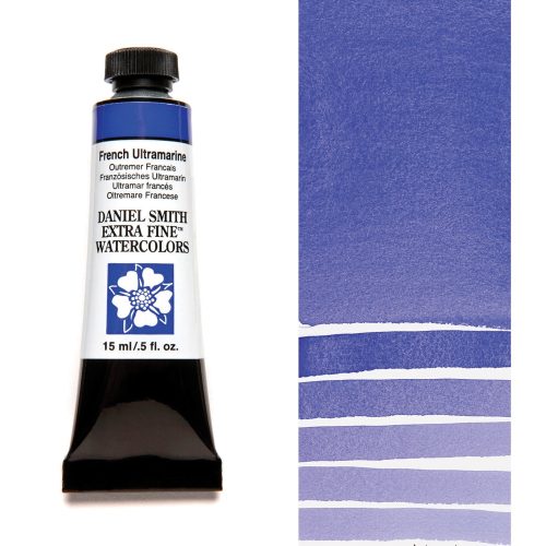 Daniel Smith Watercolors French Ultramarine 5ml Tube swatch