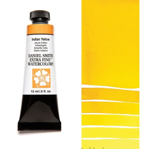 Daniel Smith Watercolors Indian Yellow 5ml Tube swatch