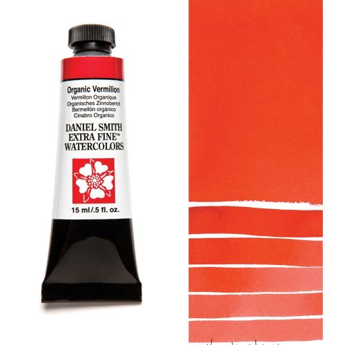 Daniel Smith Watercolors Organic Vermilion 5ml Tube swatch