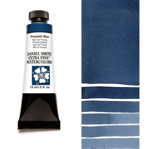 Daniel Smith Watercolors Prussian Blue 5ml Tube swatch