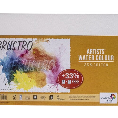 Bockingford Watercolour Paper pad 12 Sheets Mixed Surface Cold Press hot Pressed Rough A4 