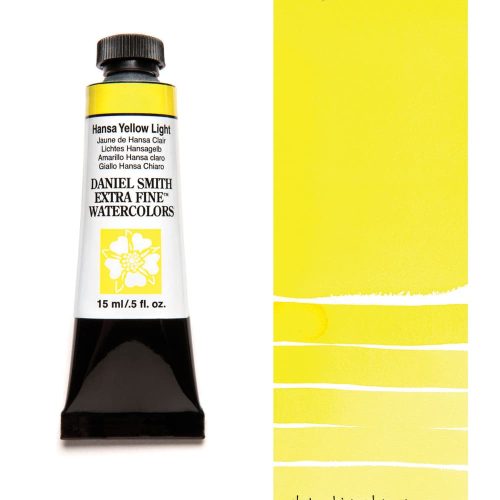 Daniel Smith Watercolor Hansa Yellow Light 15ml Tube swatch