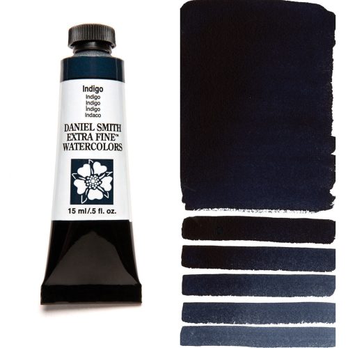 Daniel Smith Watercolor Indigo 15ml Tube swatch