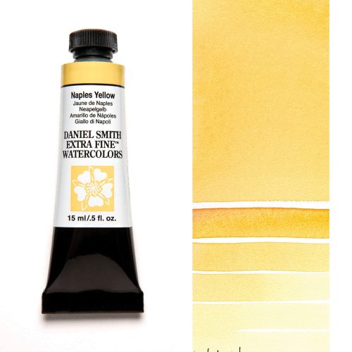 Daniel Smith Watercolor Naples Yellow 15ml Tube SWATCH