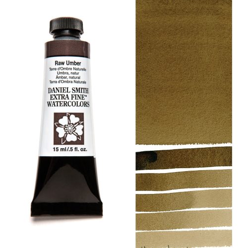 Daniel Smith Watercolor Raw Umber 15ml Tube swatch