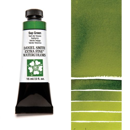 Daniel Smith Watercolor Sap Green 15ml Tube swatch