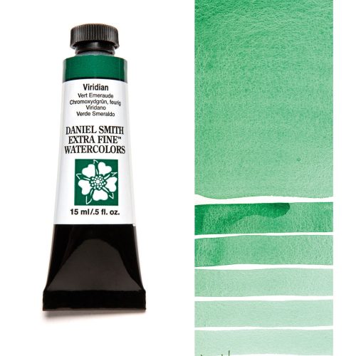 Daniel Smith Watercolors Viridian 5ml Tube swatch