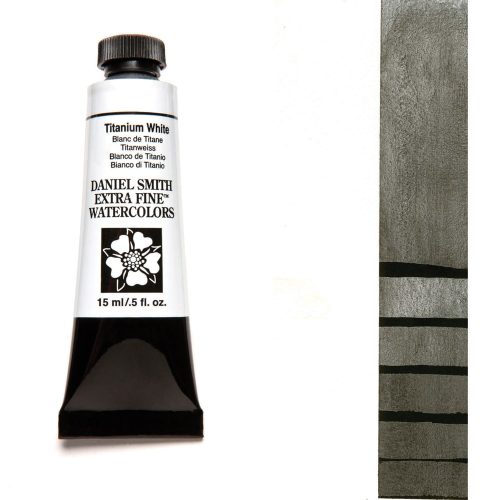 Daniel Smith Watercolors Titanium White 5ml Tube swatch