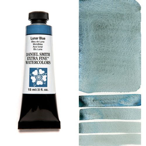 Daniel Smith Watercolor Lunar Blue 15ml Tube swatch