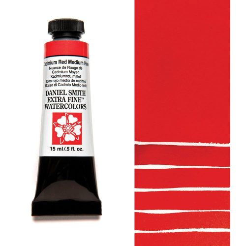 Daniel Smith Watercolor Cadmium Red Medium Hue 15ml Tube swatch