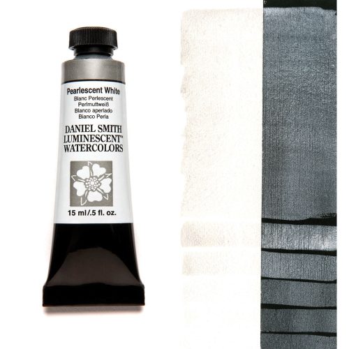 Daniel Smith Watercolor Pearlescent White 15ml Tube swatch