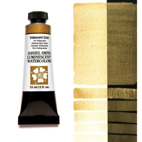 Daniel Smith Watercolor Iridescent Gold 15ml Tube swatch