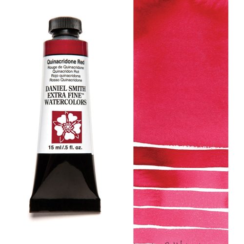 Daniel Smith Watercolor Quinacridone Red 15ml Tube swatch