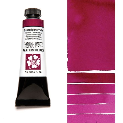 Daniel Smith Watercolor Quinacridone Violet 15ml Tube swatch