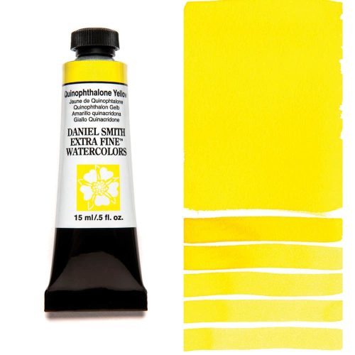 DANIEL SMITH Watercolor Quinophthalone Yellow 15ml Tube swatch