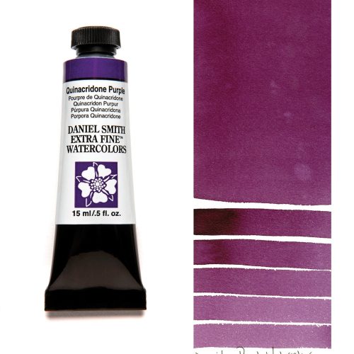 Daniel Smith Watercolors Quinacridone Purple Tube 15ml swatch
