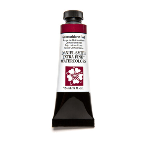 Daniel Smith Extra Fine Watercolor 15ml Paint Tube, Quinacridone, Red-0