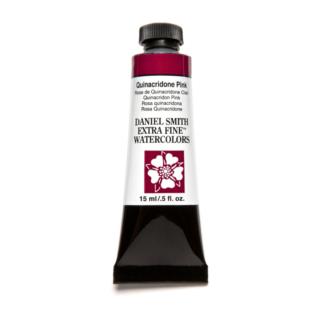 Daniel Smith Extra Fine Watercolor 15ml Paint Tube, Quinacridone, Pink-0