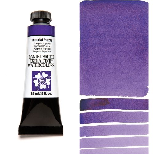 Daniel Smith Watercolor Imperial Purple 15ml Tube swatch