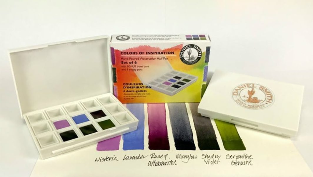 Daniel Smith Colors of Inspiration Hand Poured Watercolor Half Pan Set of 6 swatch