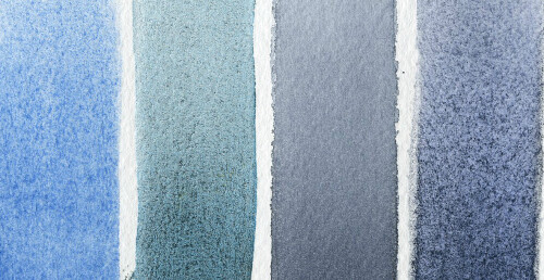DANIEL SMITH Hand Poured Watercolor Blues Half Pan Set-3199