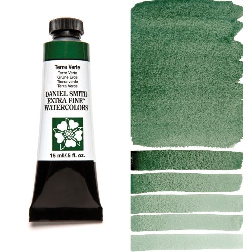 Daniel Smith Watercolor Terre Verte 15ml Tube swatch