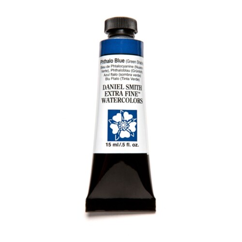 Daniel Smith Extra Fine Watercolor 15ml Paint Tube, Phthalo Blue Green Shade-0