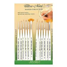 Silver Brush Ultra Mini Brush Sets (Detail Painting Set) - Set of 12-0