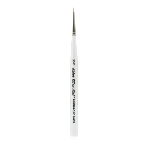 Silver Brush 2400S-20/0 Ultra Mini Pointed Round Brush Sizes: 20/0-0