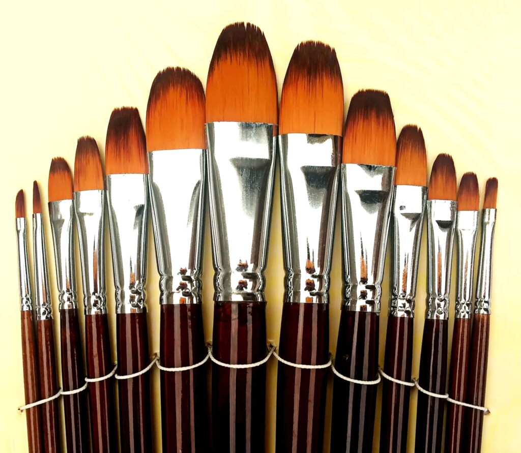 Buy Bomega Filbert Best Artist Paint Brush Set Online