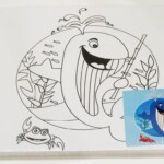 Bomega 2 Design printed canvas to paint Kids Digital Painting stretched Canvas Pack of 2-0