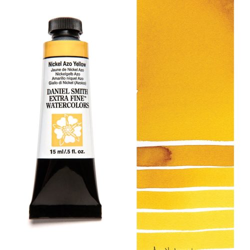 Daniel Smith Watercolor Nickel Azo Yellow 15ml Tube swatch