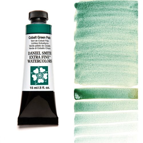 DANIEL SMITH Watercolor Cobalt Green Pale 15ml Tube swatch