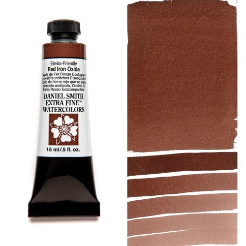 Daniel Smith Watercolor Enviro-Friendly Red Iron Oxide 15ml Tube swatch