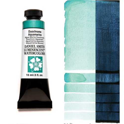 Daniel Smith Watercolor Duochrome Aquamarine 15ml Tube swatch