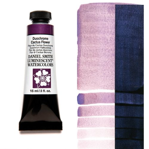 Daniel Smith Watercolor Duochrome Cactus Flower 15ml Tube swatch