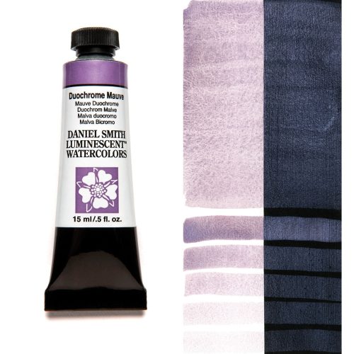 Daniel Smith Watercolor Duochrome Mauve 15ml Tube swatch