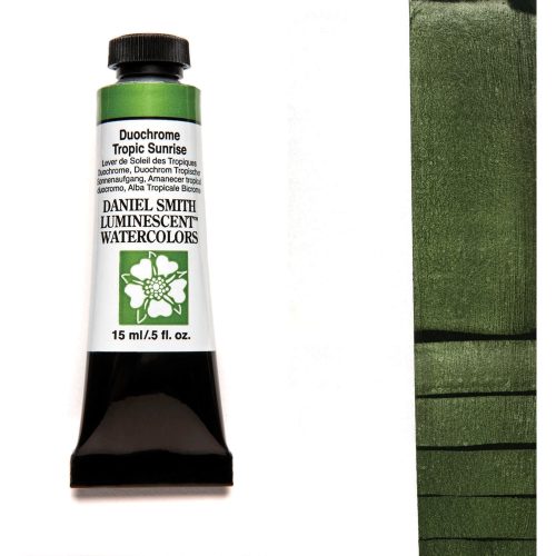 Daniel Smith Watercolor Duochrome Tropic Sunrise 15ml Tube swatch