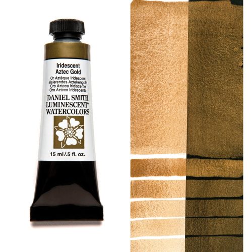 Daniel Smith Watercolor Iridescent Aztec Gold 15ml Tube swatch