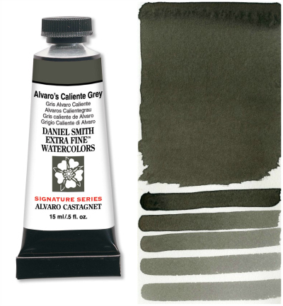 Daniel Smith Extra Fine Watercolor 15ml Paint Tube, Alvaro's Caliente Grey-0