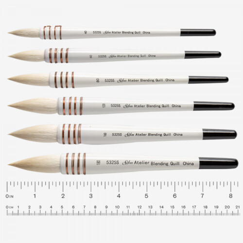 Silver Brush Silver Atelier Blending Quill, Round Size 80 (5325S-80)-3792