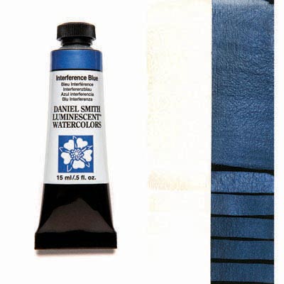 Daniel Smith Extra Fine Watercolor 15ml Paint Tube, Interference Blue-0