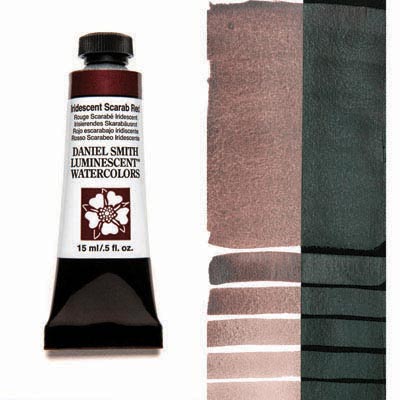 Daniel Smith Extra Fine Watercolor 15ml Paint Tube, Iridescent Scarab Red-0